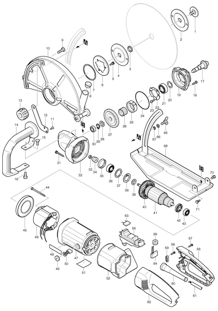 Náhradné diely Makita 4112HS – Obrázok 2
