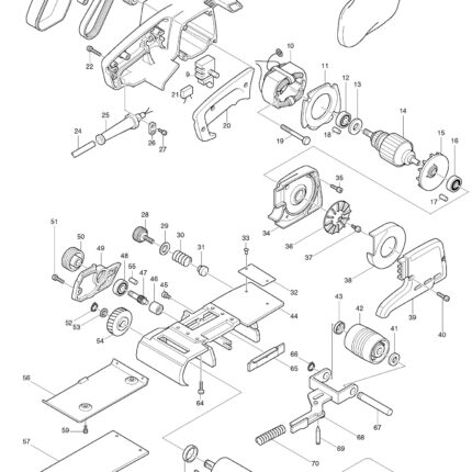 Náhradný diel Makita BRÚSNY RÁM KPL 9924DB 151189-8