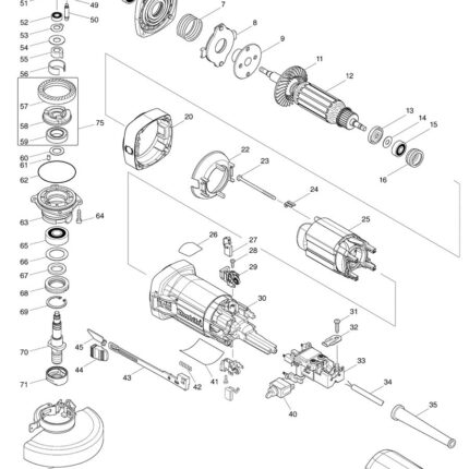 Náhradný diel Makita BUFFLE PLATE B 453375-0