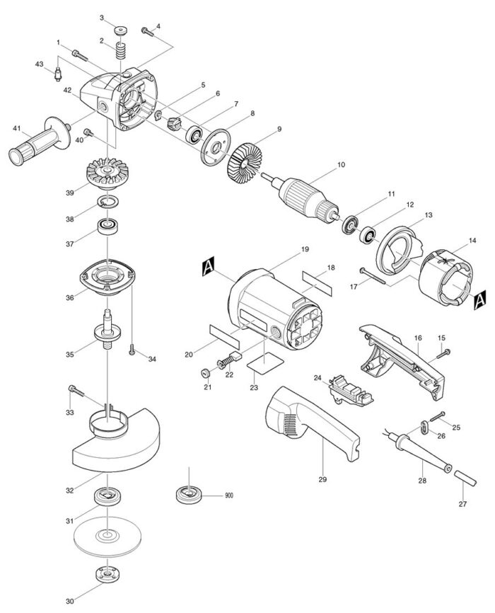 Náhradné diely Makita 9069 – Obrázok 2