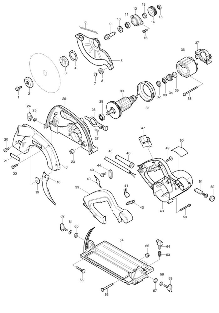 Náhradné diely Makita 5604R – Obrázok 2