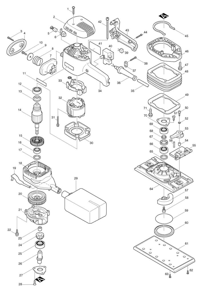 Náhradné diely Makita 9046 – Obrázok 2