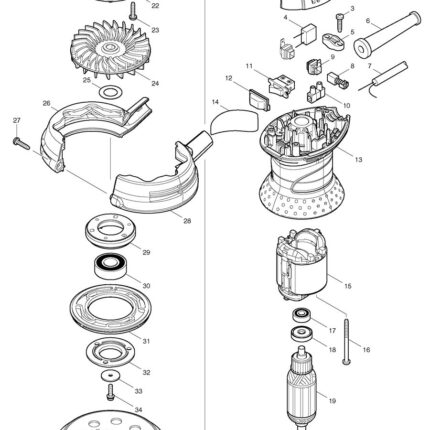 Náhradný diel Makita KRYTKA 450071-1
