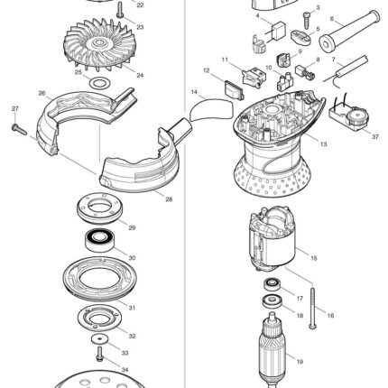 Náhradný diel Makita STATOR 240V 633674-8