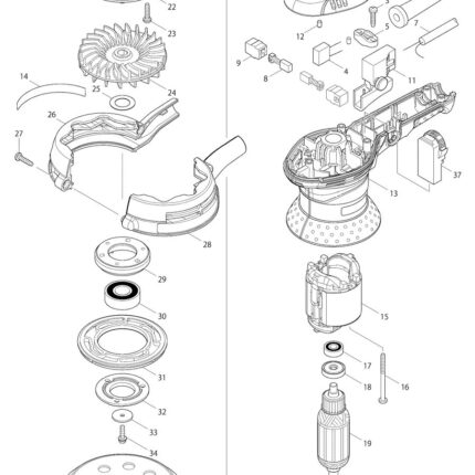 Náhradný diel Makita BRZDOVÝ KRÚŽOK BO5030/31 424131-5