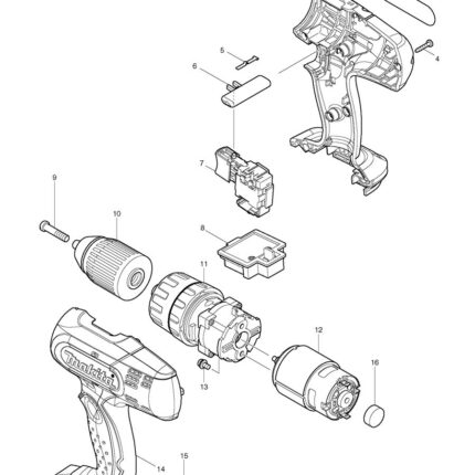 Náhradný diel Makita PREVODOVKA KPL. 8391D 125485-0