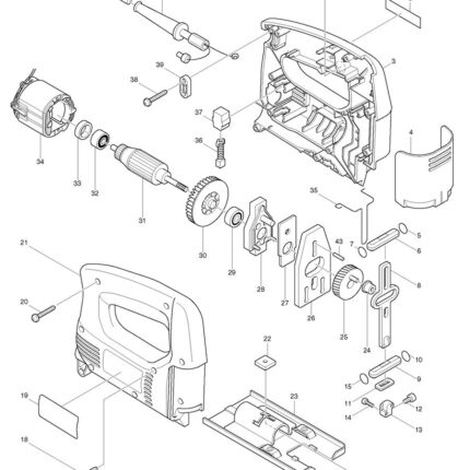 Náhradný diel Makita KRYT MOTORA Ľ+P 4322 183034-9