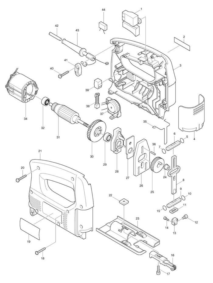 Náhradné diely Makita 4323 – Obrázok 2