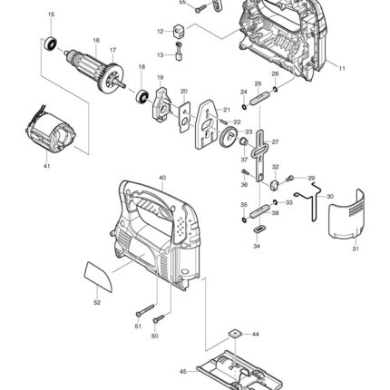 Náhradný diel Makita KRYT MOTORA Ľ+P 4326 188340-7