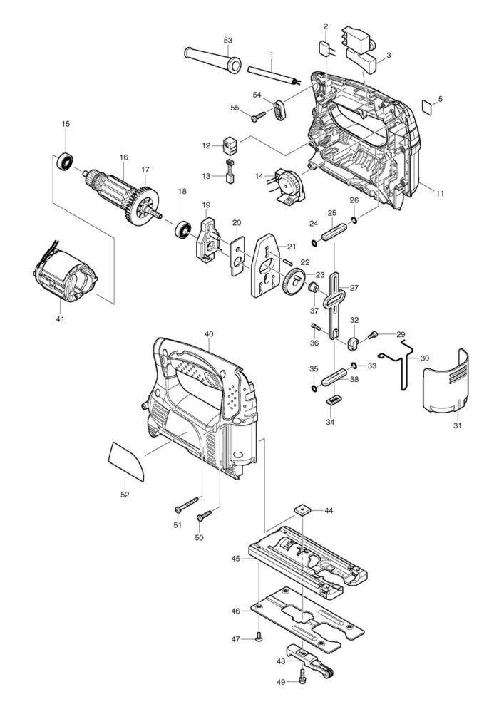 Náhradné diely Makita 4327 – Obrázok 2