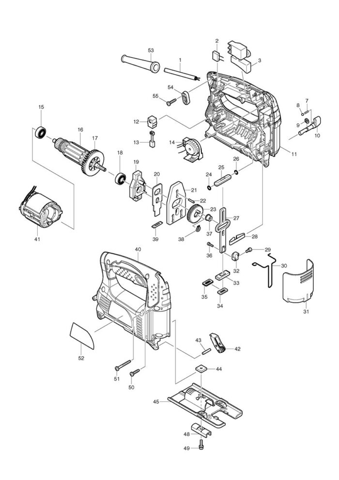 Náhradné diely Makita 4328 – Obrázok 2