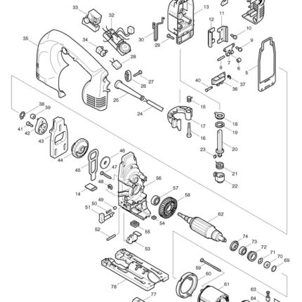 Náhradný diel Makita RUKOVEŤ (Ľ+P) 4340CT 183423-8