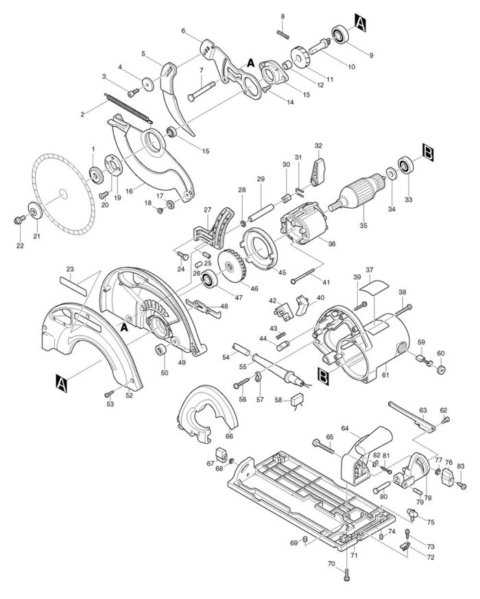 Náhradné diely Makita 5903R – Obrázok 2
