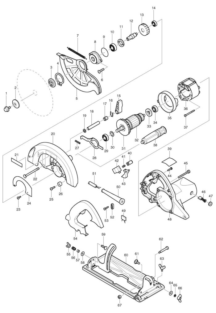 Náhradné diely Makita N5900B – Obrázok 2