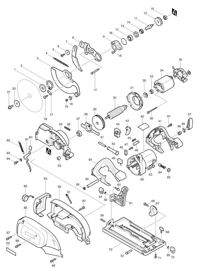 Náhradné diely Makita 5017RKB – Obrázok 2