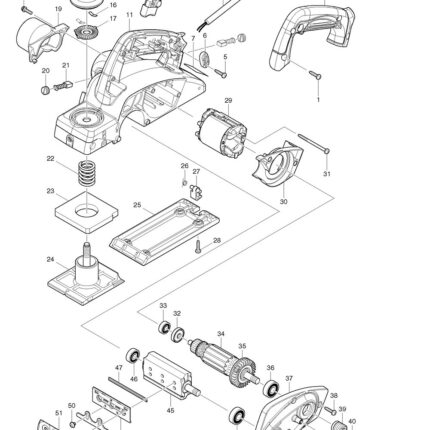 Náhradný diel Makita +ODSÁVACÍ ADAPTÉR KP0800 451329-1