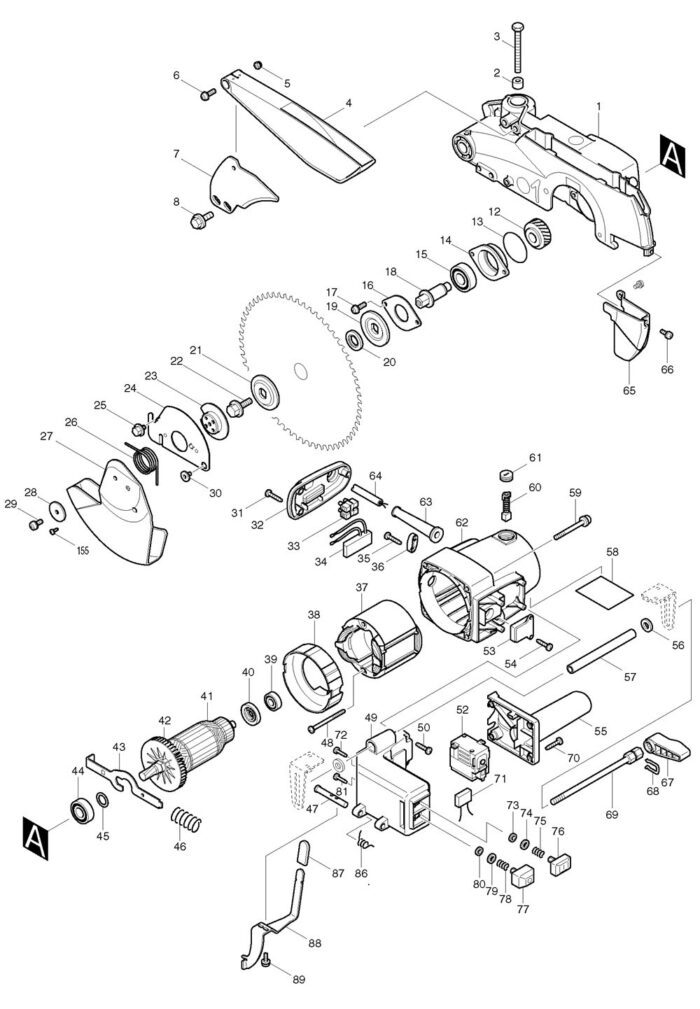 Náhradné diely Makita LH1040 – Obrázok 2