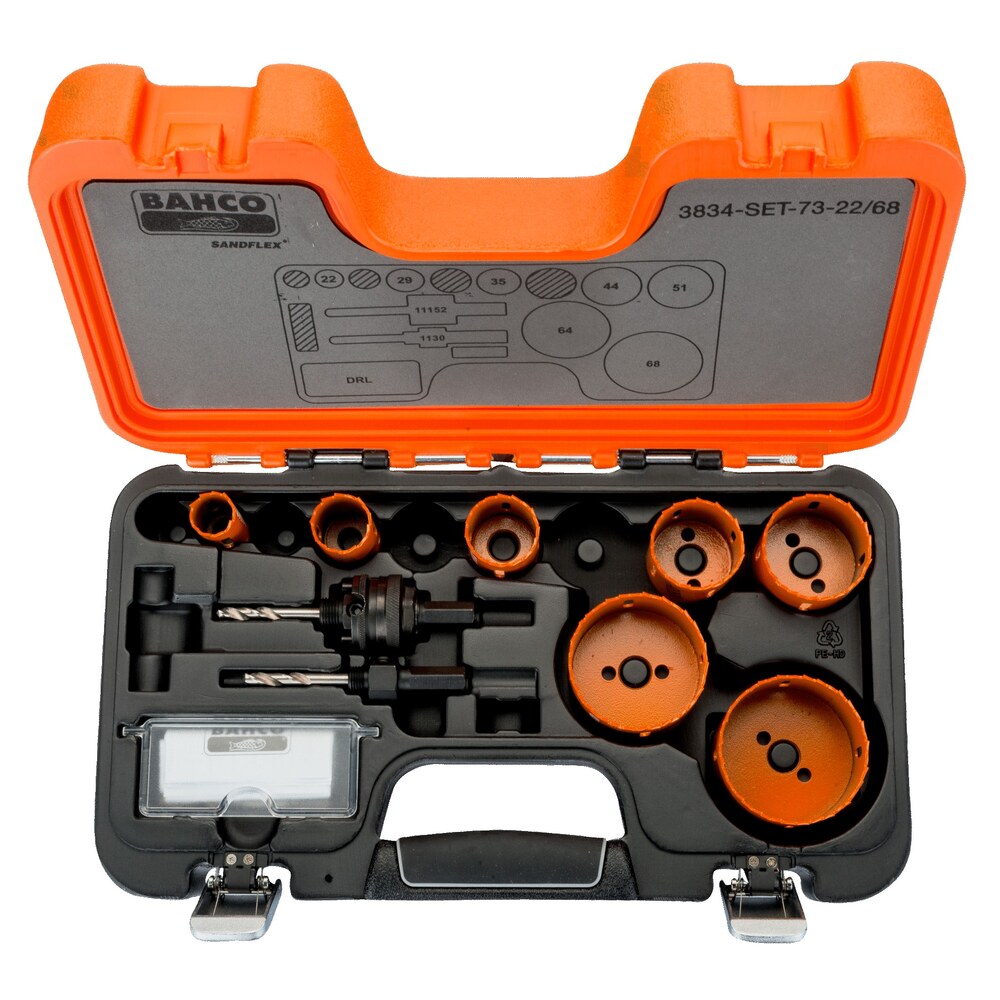 3834-SET-73-22/68 Sada dierovacích píl Sandflex® pre elektrikárov Bahco 3834-SET-73-22/68 Sada dierovacích píl Sandflex® pre elektrikárov Bahco – Obrázok 1