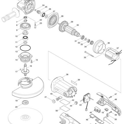 Náhradný diel Makita OSKA GA7010C/9010C/SA7000C 153785-8