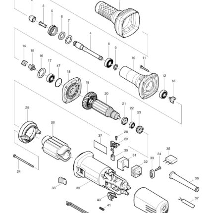 Náhradný diel Makita OSKA GD0600/601 324638-0