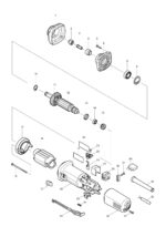 Náhradné diely Makita GD0602 – Obrázok 2