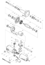 Náhradné diely Makita GD0800C – Obrázok 2