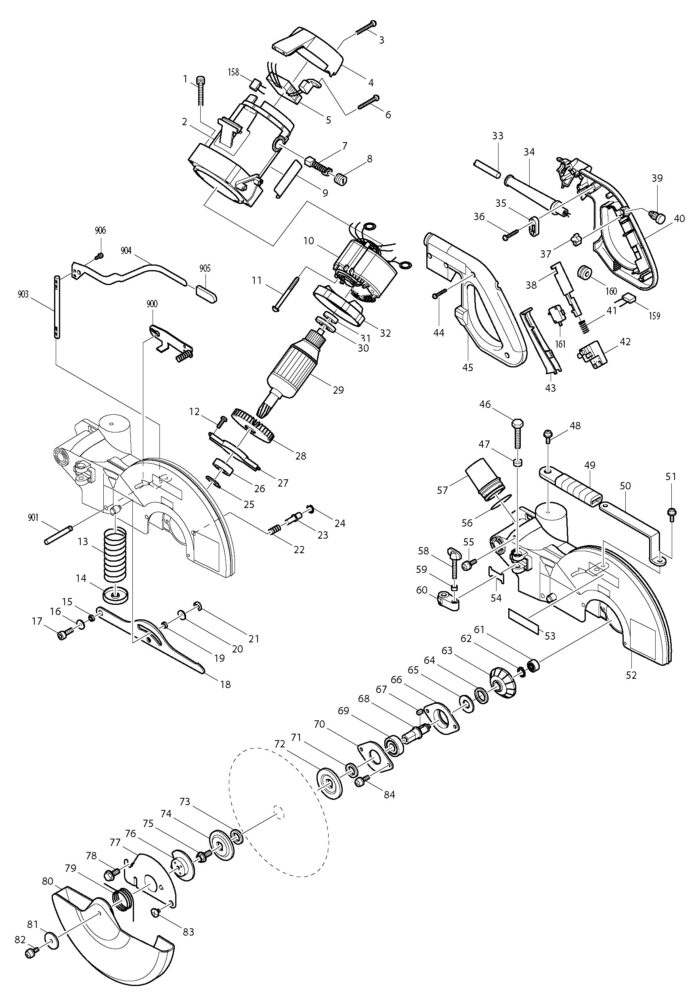 Náhradné diely Makita LS1013 – Obrázok 2