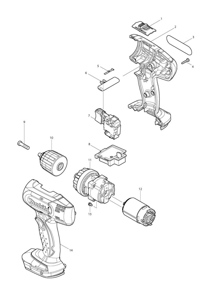 Náhradné diely Makita DDF343 – Obrázok 2