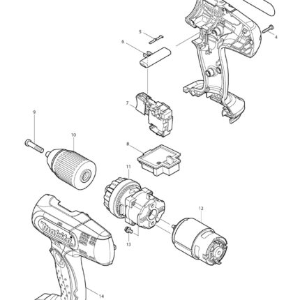 Náhradný diel Makita SKRUTKA M4x8 911108-4