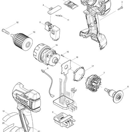 Náhradný diel Makita SVETLO LED BHP459 620163-2