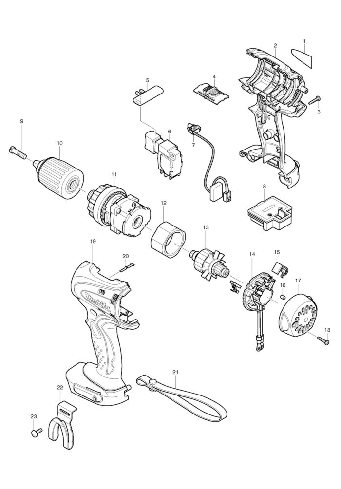 Náhradné diely Makita BDF440 – Obrázok 2