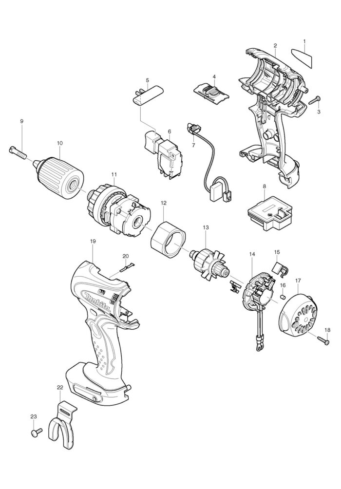 Náhradné diely Makita BDF450 – Obrázok 2