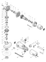 Náhradné diely Makita 9554HN – Obrázok 2