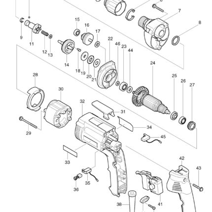 Náhradný diel Makita MOTOR HOUSING 450718-7