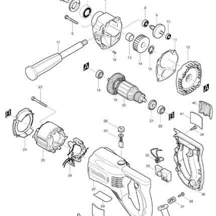 Náhradný diel Makita KRYT MOTORA  KPL. 154874-2