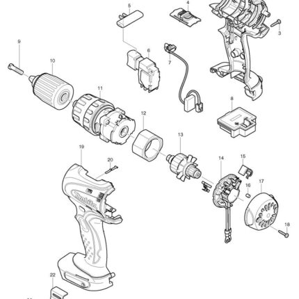 Náhradný diel Makita +SKĽUČOVADLO 13 mm BDF446/DDF456 766027-7
