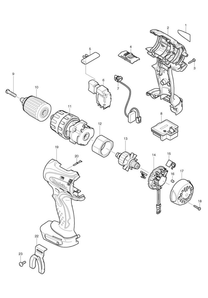 Náhradné diely Makita BHP450 – Obrázok 2