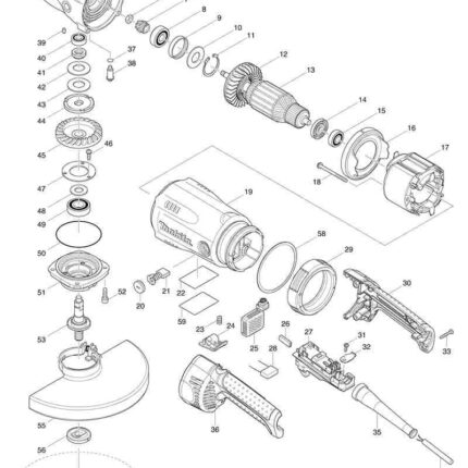 Náhradný diel Makita STATOR 9030R 526218-0