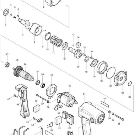 Náhradný diel Makita PREPÍNACIA PÁČKA L+P TW0200 418186-0