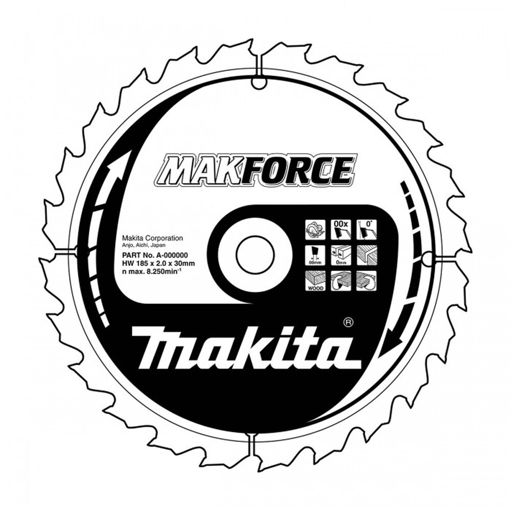140×15.88/18z Pílový kotúč B-08137 Makita 140x15.88/18z Pílový kotúč B-08137 Makita – Obrázok 1