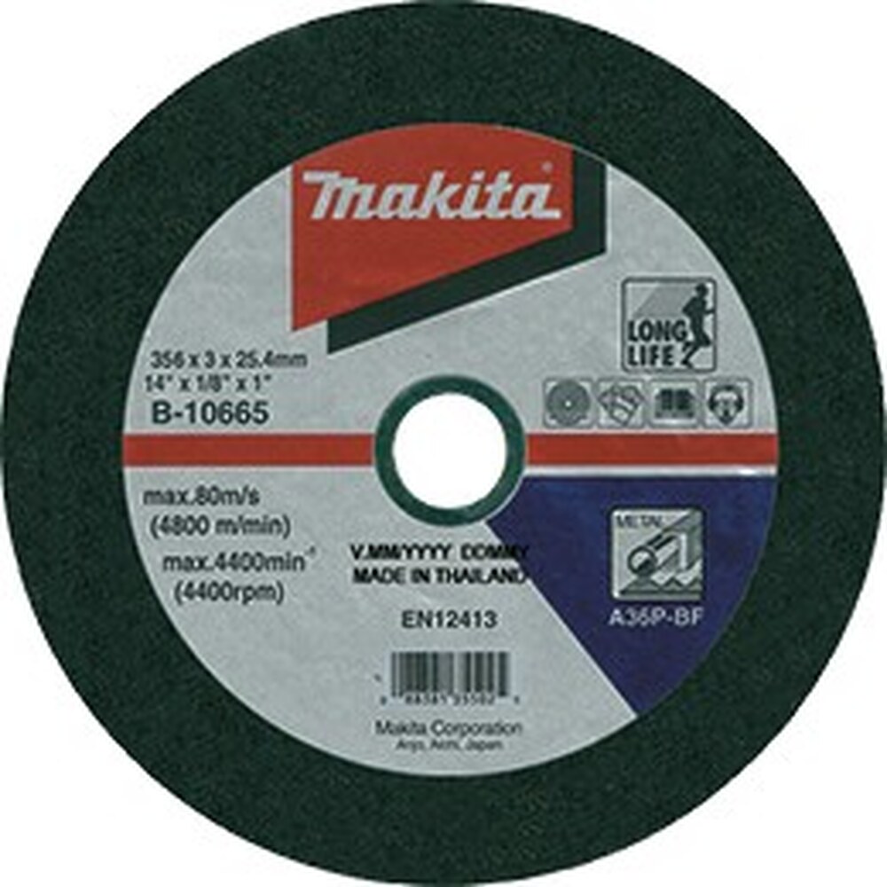 B-10665 Kotúč 355×3.0x25.4 1ks železo Makita B-10665 Kotúč 355x3.0x25.4 1ks železo Makita – Obrázok 1