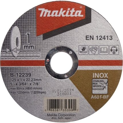 B-12217 Tenký kotúč 115x1.0x22 1ks nehrdzavejúca oceľ Makita