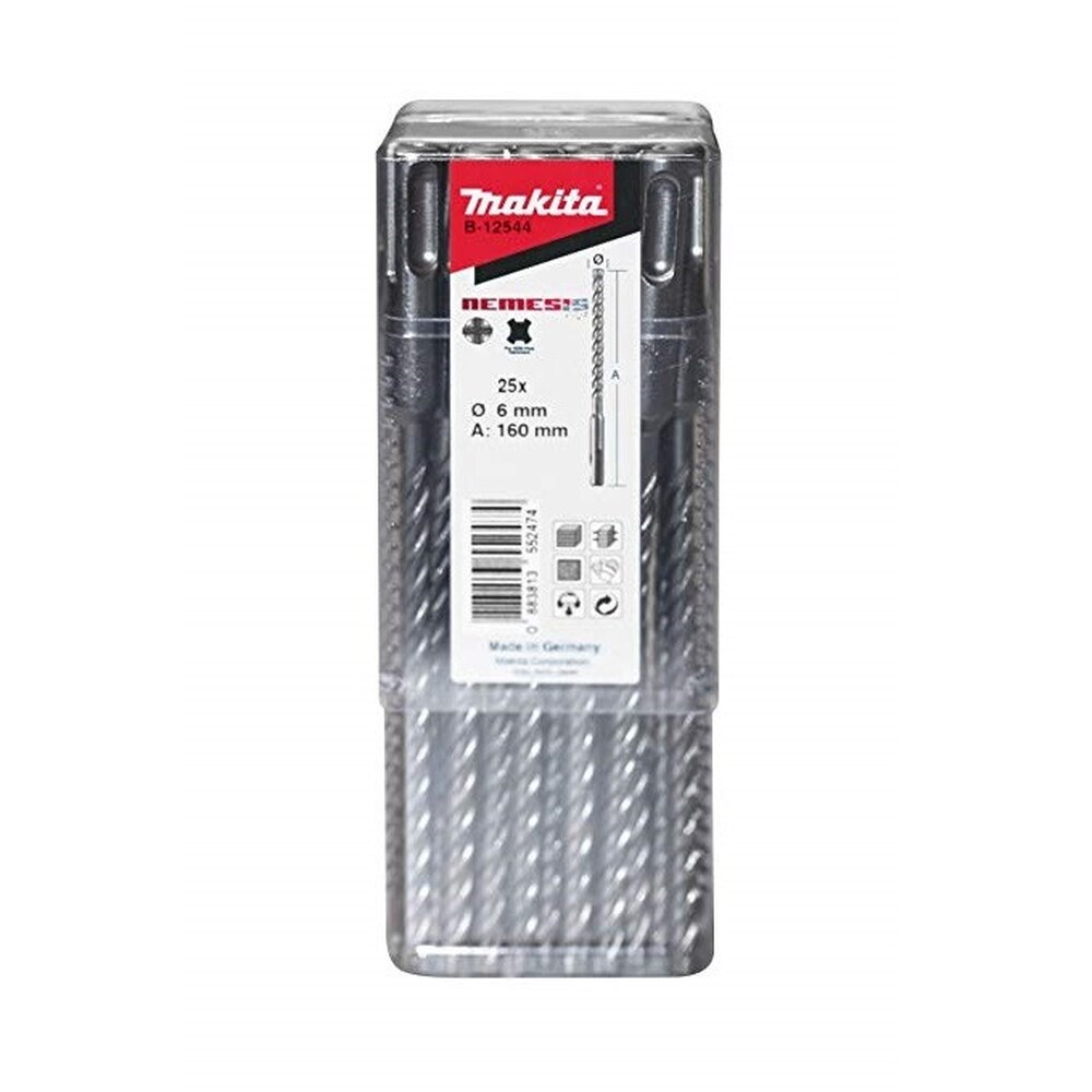 Sada vrtákov 3 ks – 5/ 6 / 8×110 SDS Plus NEMEZIS Makita Sada vrtákov 3 ks - 5/ 6 / 8x110 SDS Plus NEMEZIS Makita – Obrázok 1