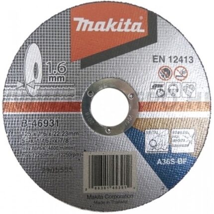 B-46931 Kotúč 125x1.6x22.23 1ks železo a nerez Makita