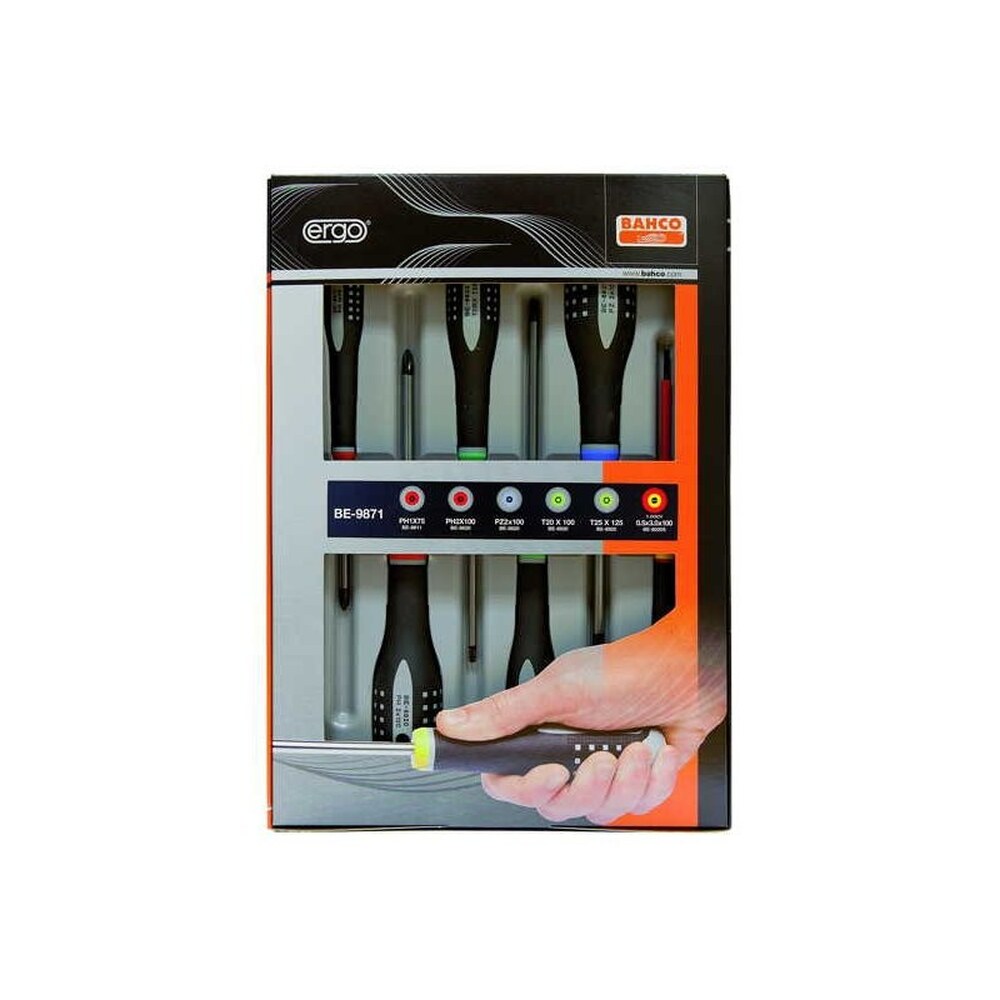 BE-9871 Sada ERGO™ skrutkovačov, 6 kusov Bahco BE-9871 Sada ERGO™ skrutkovačov, 6 kusov Bahco – Obrázok 1