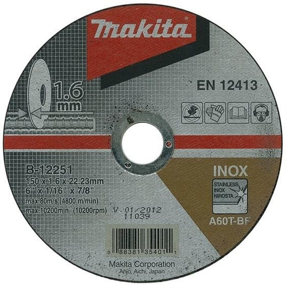 E-13742 Tenký kotúč 150×1.6×22 1ks nehrdzavejúca oceľ Makita E-13742 Tenký kotúč 150x1.6x22 1ks nehrdzavejúca oceľ Makita – Obrázok 1